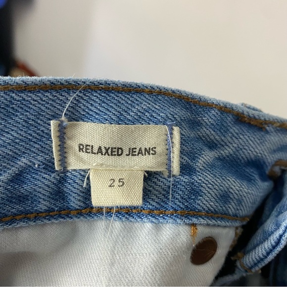 Madewell Relaxed Jeans in Cresthaven Wash Ripped Edition size 25 - Picture 13 of 14
